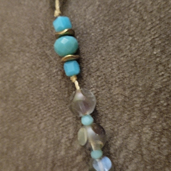 Handmade Long Vintage Czech Glass Knotted Necklace - Picture 9 of 12